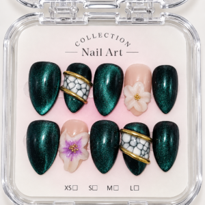 Emerald Bloom press-on nails, Karève
