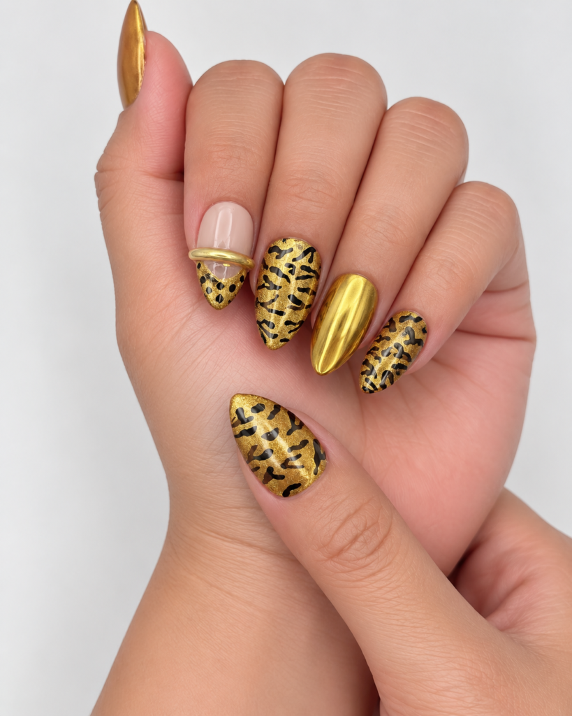 Karève handcrafted press-on nails, worn
