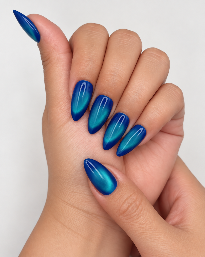 Karève handcrafted press-on nails, worn