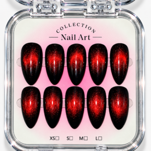 Midnight Ember press-on nails, Karève