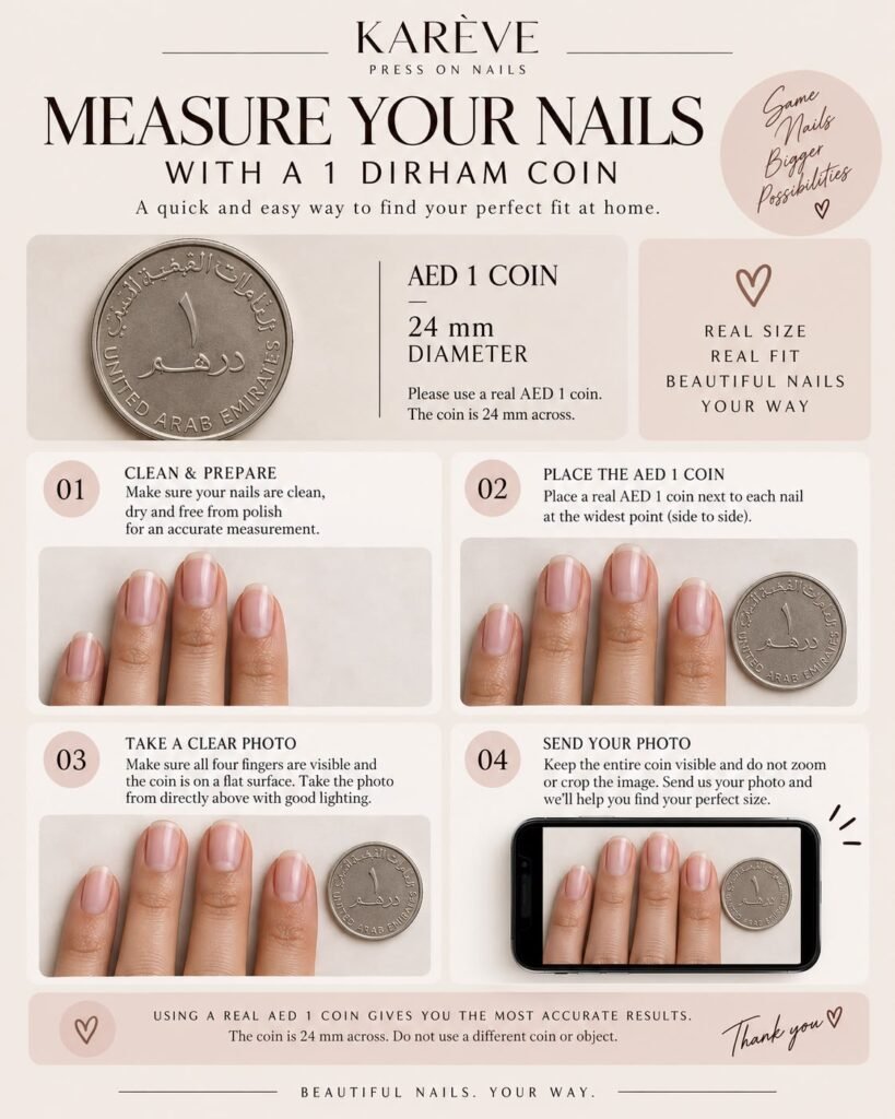 A 1 UAE dirham coin beside a hand, used as a size reference