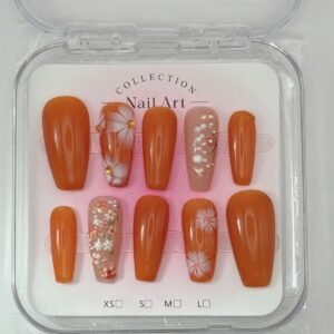 Orange Blossom press-on nails, Karève