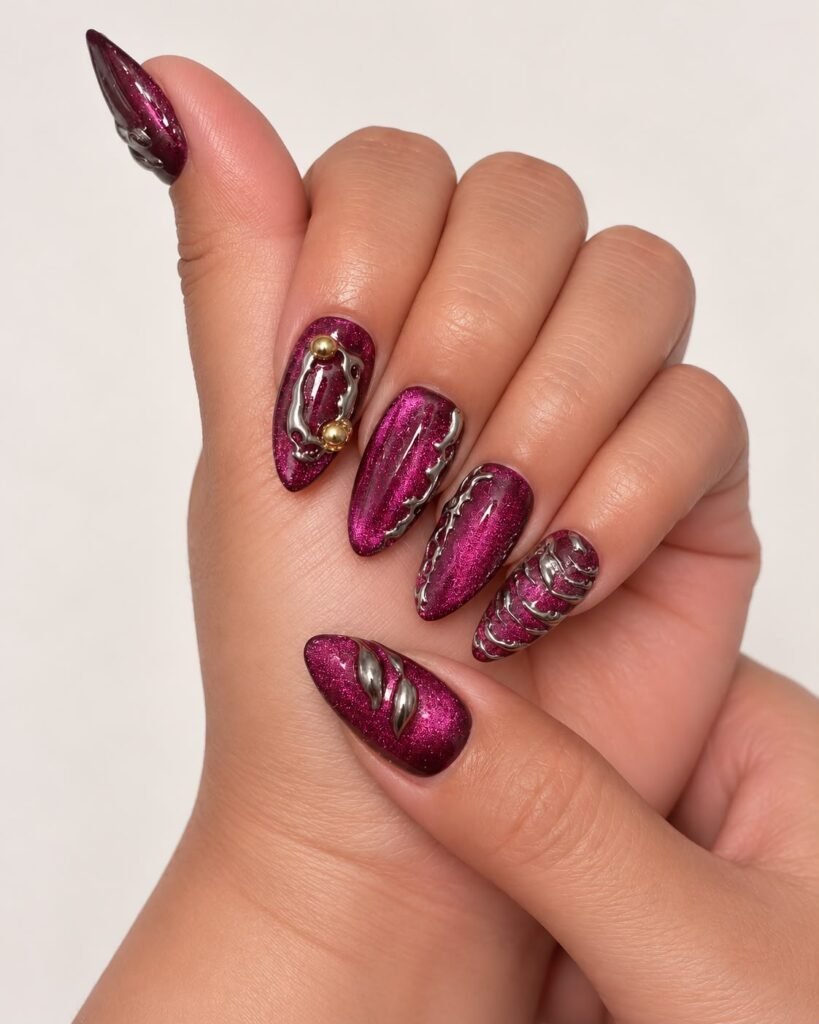 Fuschia Royale press-on nails