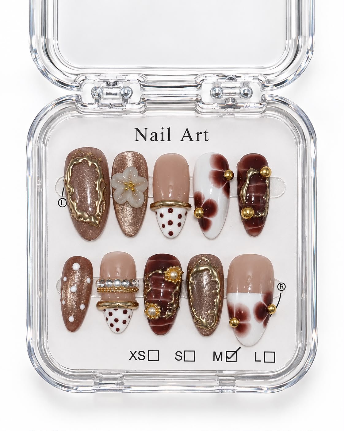 Brown Elegance 2 press-on nails